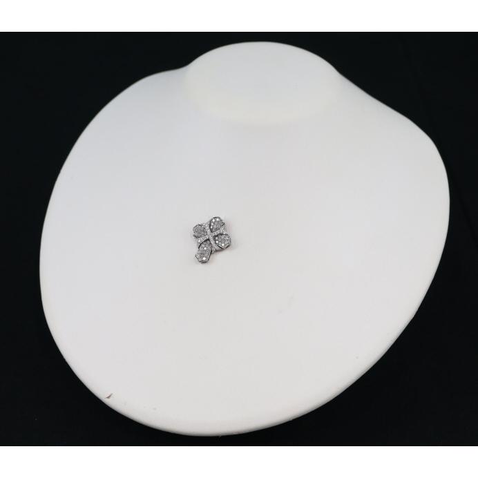 ダイヤ ダイヤモンド 0.92ct クロス ペンダントトップ K18WG GENJ 限界  