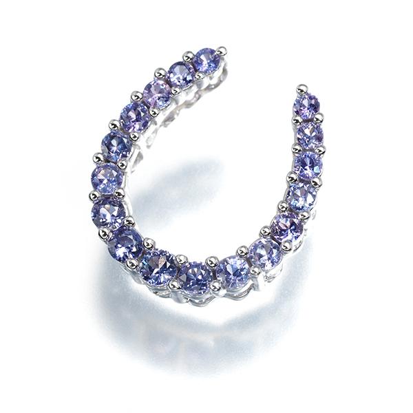 QVC】パープルサファイアペンダントヘッド十字架