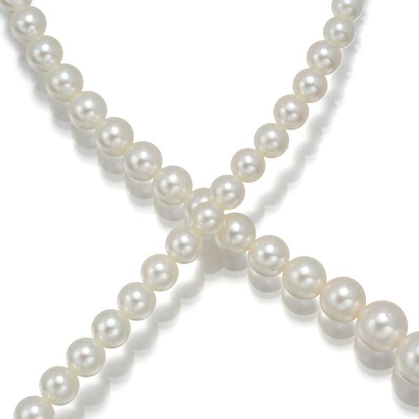 MIKIMOTO ミキモト ネックレス パール 真珠 3.6-8.0mm グラデーション 