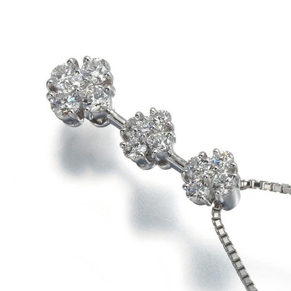 モニッケンダム ネックレス ダイヤ ダイヤモンド 0.67ct フローラ 