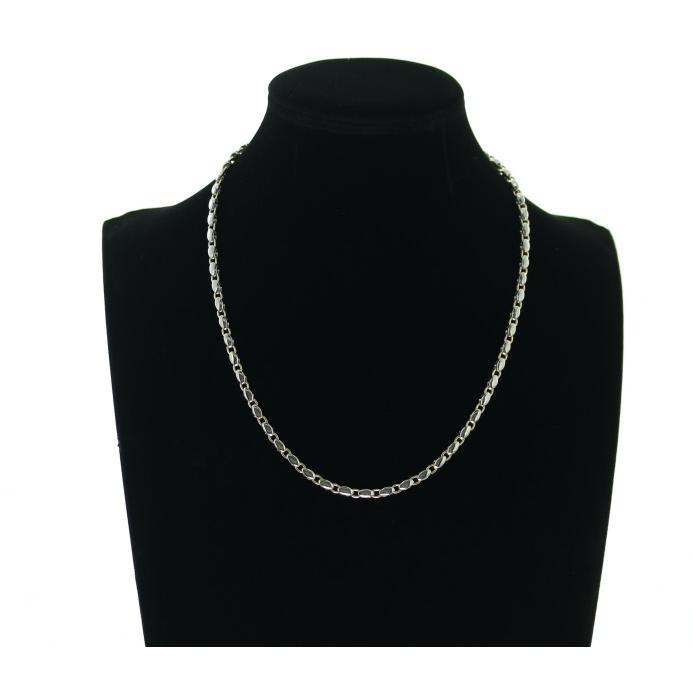 BVLGARI ブルガリ チェーンネックレス ライス 50cm K18YG/SS BLJ 