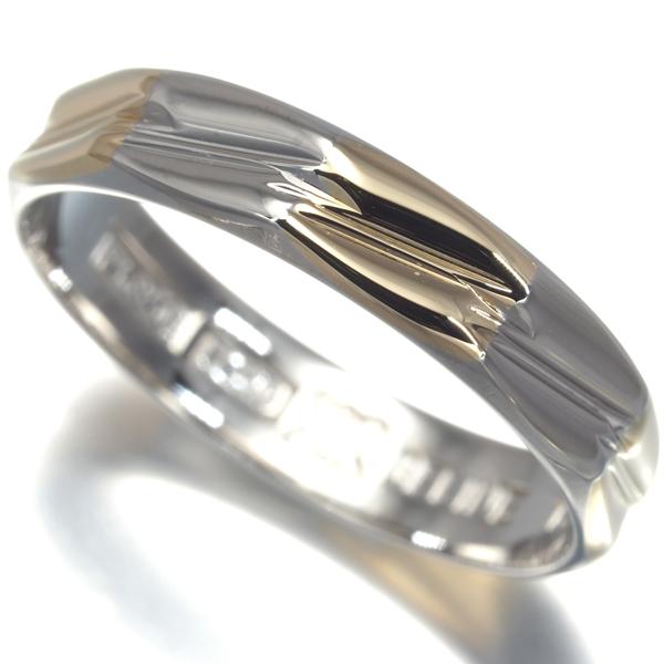 CELINE セリーヌ リング コンビカラー 13号 K18YG/Pt850 指輪 BLJ/GENJ 