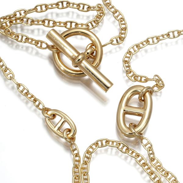 HERMES エルメス ネックレス シェーヌダンクル ファランドール HERMES エルメス ネックレス シェーヌダンクル ファランドール