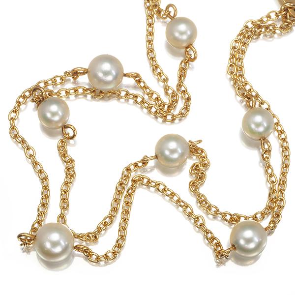 TASAKI タサキ ブレスレット パール 真珠 4.0-5.0mm ステーション 2連 