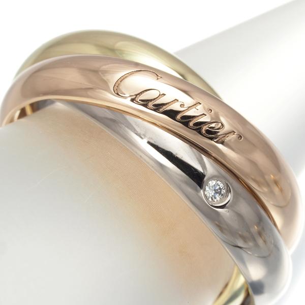 Cartier カルティエ トリニティリング ダイヤ ダイヤモンド 5P Cartier カルティエ トリニティリング ダイヤ ダイヤモンド 5P
