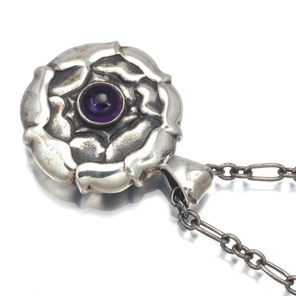 Georg Jensen ジョージジェンセン ネックレス アメジスト B シルバー 