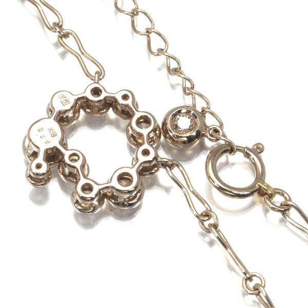 カシケイ ネックレス ブラウンダイヤ ダイヤモンド 0.65ct ベゼル  