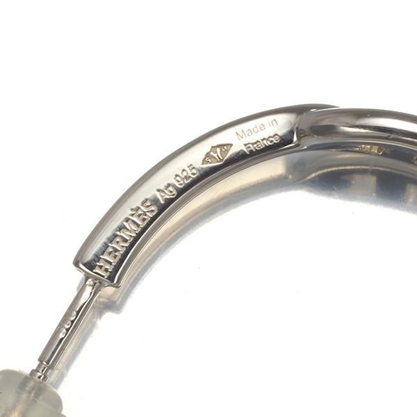 HERMES エルメス ピアス シェーヌダンクル フープ シルバー925 HERMES エルメス ピアス シェーヌダンクル フープ シルバー925