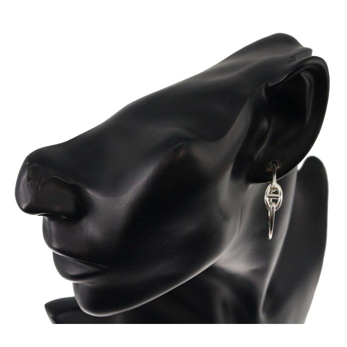 HERMES エルメス ピアス シェーヌダンクル フープ シルバー925 HERMES エルメス ピアス シェーヌダンクル フープ シルバー925