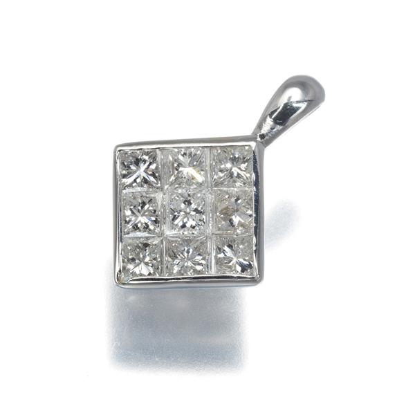 ダイヤ ダイヤモンド 1.00ct ミステリーセッティング ペンダントトップ 