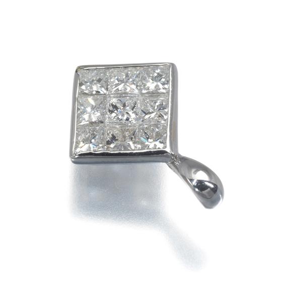 ダイヤ ダイヤモンド 1.00ct ミステリーセッティング ペンダントトップ  