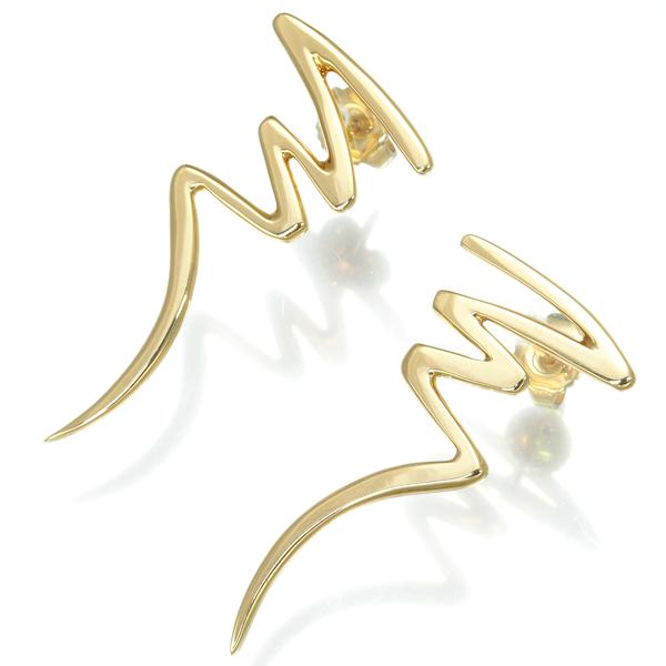 ティファニー ピアス スクリブル K18YG BLJ : 160086 : グリーバー  