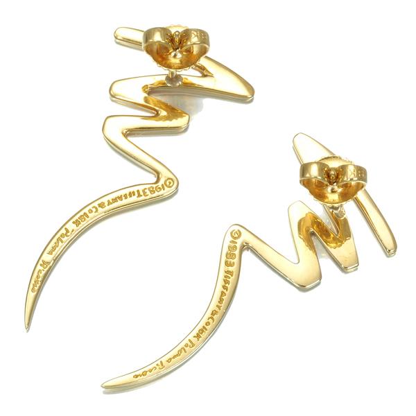 ティファニー ピアス スクリブル K18YG BLJ : 160086 : グリーバー  