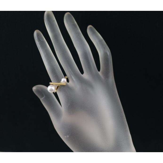 TASAKI タサキ リング パール 真珠 5.0-7.5mm バランスクロス 12 TASAKI タサキ リング パール 真珠 5.0-7.5mm バランスクロス 12