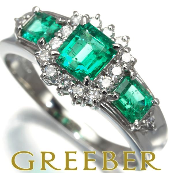エメラルド 1.02ct ダイヤ ダイヤモンド 0.23ct リング Pt900 指輪 GENJ : グリーバー - 通販 - Yahoo ...