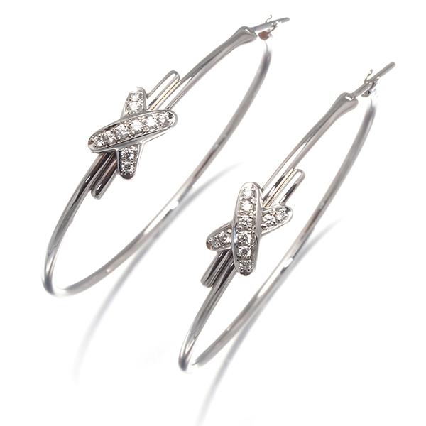 ショーメ ジュ ドゥ リアン ダイヤ ピアス 現行モデル シングル【23228