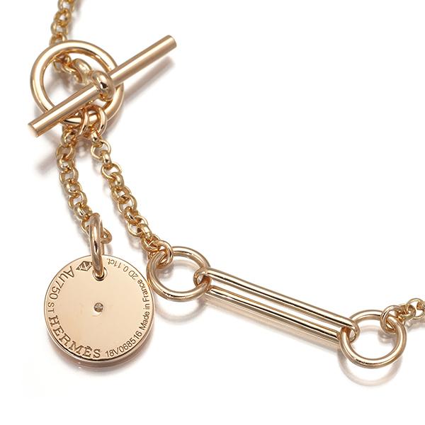 HERMES エルメス ブレスレット ダイヤ ダイヤモンド 0.11ct ガンバード  