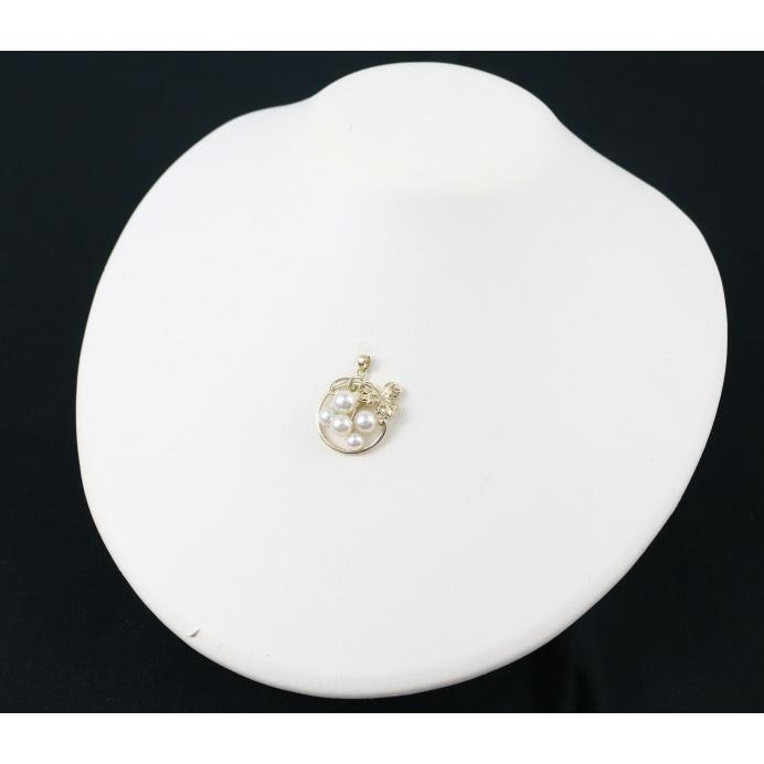MIKIMOTO ミキモト ペンダントトップ パール 真珠 5.0-6.5mm リーフ  