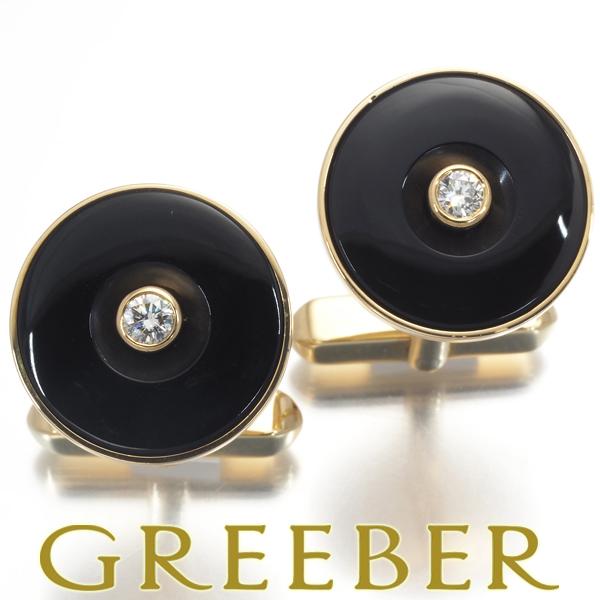 BVLGARI ブルガリ カフス ダイヤ ダイヤモンド オニキス サークル  