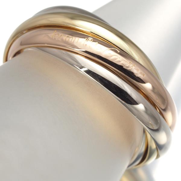 Cartier カルティエ トリニティリング スリーカラー SM 5連 58号 K18YG  