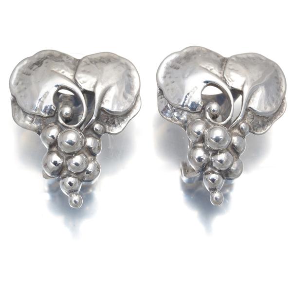 Georg Jensen ジョージジェンセン イヤリング ヘリテージ 1996 葡萄 