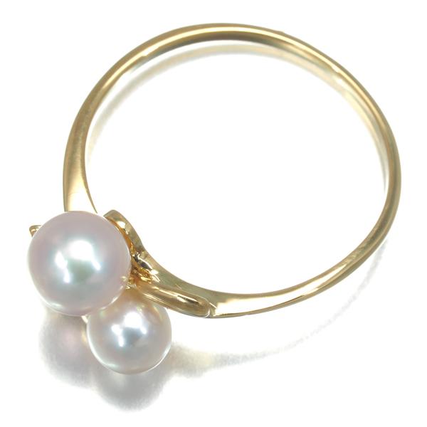 MIKIMOTO ミキモト リング パール 真珠 4.8-5.7mm ダイヤ ダイヤモンド  