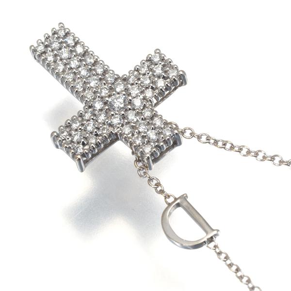 DAMIANI ダミアーニ クロスネックレス K18 ダイヤモンド Damiani ダミアーニ ミステリークロス ダイヤモンド ネックレス
