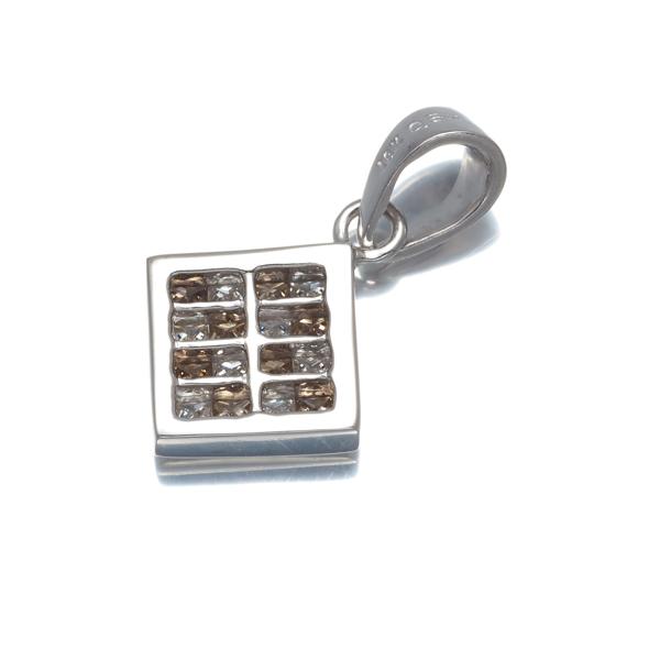 ブラウン&クリアダイヤ ダイヤモンド 0.58ct ミステリーセッティング 