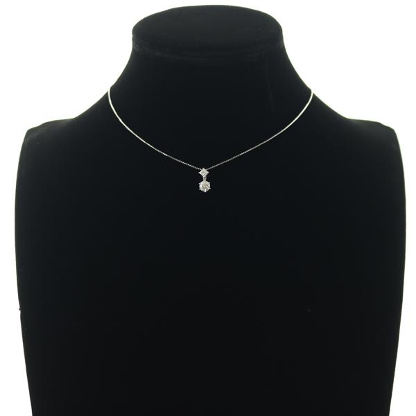 TASAKI タサキ ネックレス ダイヤ ダイヤモンド 0.60ct/0.22ct K18WG  