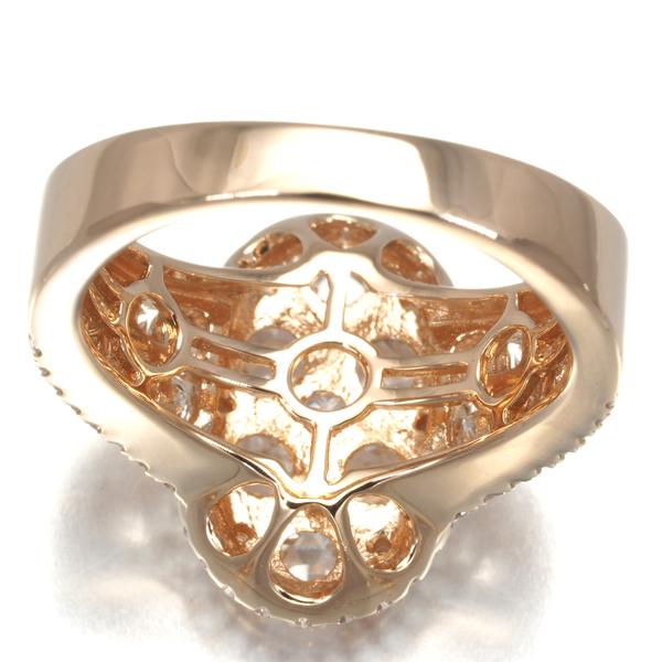 ローズカットダイヤ ダイヤモンド 1.90ct 2種カット リング K18PG 指輪 