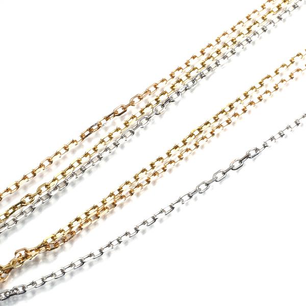 Cartier カルティエ チェーンネックレス トリニティ スリーカラー 45cm  