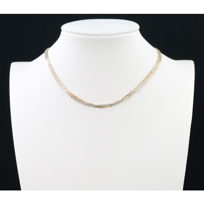 Cartier カルティエ チェーンネックレス トリニティ スリーカラー 45cm  