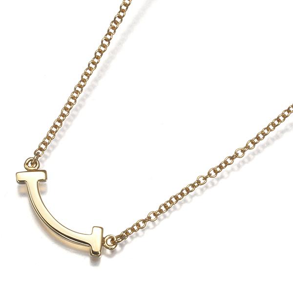 TIFFANY&Co. ティファニー ネックレス Tスマイル ミニ K18YG BLJ TIFFANY&Co. ティファニー ネックレス Tスマイル ミニ K18YG BLJ