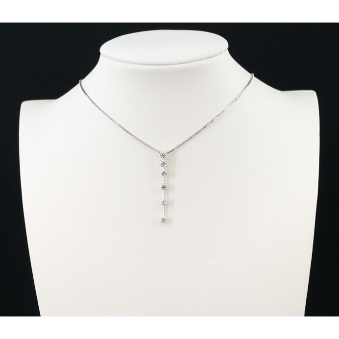 TASAKI タサキ ネックレス ダイヤ ダイヤモンド 0.43ct 6P Pt900/Pt850  