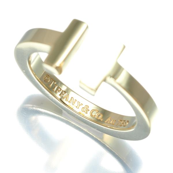 TIFFANY&Co. ティファニー リング Tスクエア 11.5号 K18YG 指輪 BLJ  