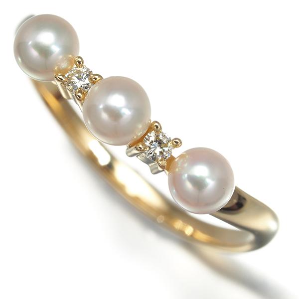 TASAKI タサキ リング ベビーパール 真珠 3.7mm ダイヤ ダイヤモンド  