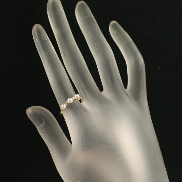 TASAKI タサキ リング ベビーパール 真珠 3.7mm ダイヤ ダイヤモンド  
