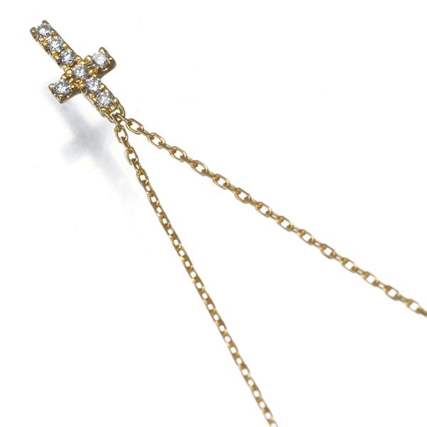 AHKAH アーカー ネックレス ダイヤ ダイヤモンド 0.05ct クロスパヴェ  
