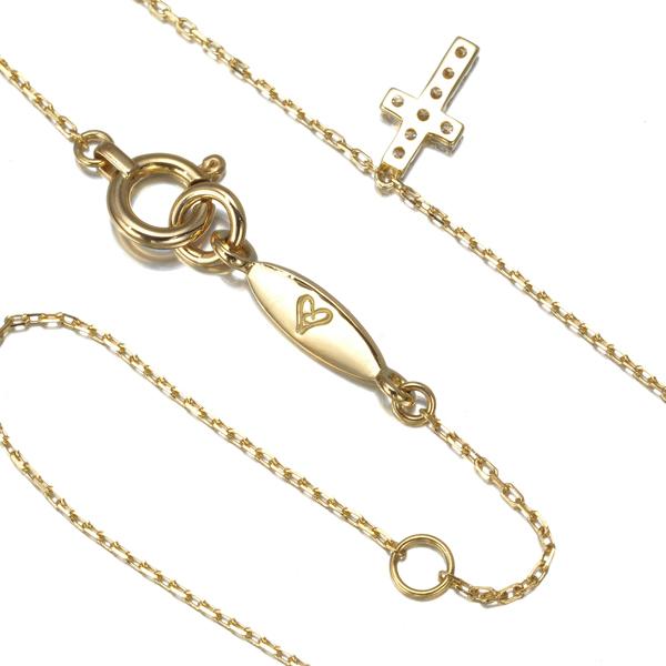 AHKAH アーカー ネックレス ダイヤ ダイヤモンド 0.05ct クロスパヴェ  