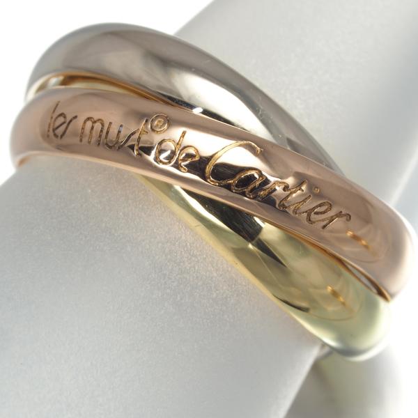 Cartier カルティエ トリニティリング スリーカラー クラシック 52号  