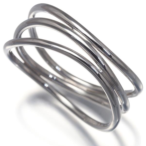 ティファニー　ウェーブスリーロウリング　3ロウ エルサ・ペレッティ™ ウェーブ 3ロウ リング スターリング