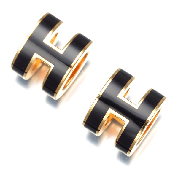 値下げ⭐︎美品⭐︎エルメス　HERMES ポップアッシュ　ピアス　黒　ブラック HERMES エルメス ピアス 