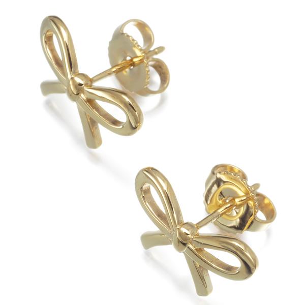TIFFANY&Co. ティファニー ピアス リボン K18YG BLJ : グリーバー  