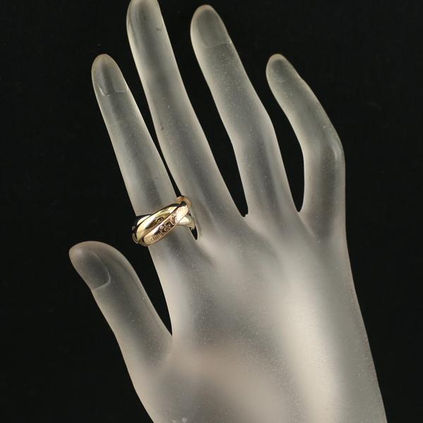 カルティエ　Cartier トリニティリング　k18 3連　49号 CARTIER カルティエ トリニティ スモール #49 現行モデル リング