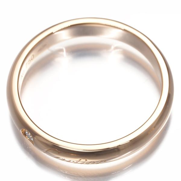 保証書・箱付き】 カルティエ Cドゥ エングレーブド リング ダイヤ PG