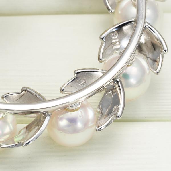 MIKIMOTO ミキモト ブローチ パール 真珠 5.6-5.8mm リーフ MIKIMOTO ミキモト ブローチ パール 真珠 5.6-5.8mm リーフ