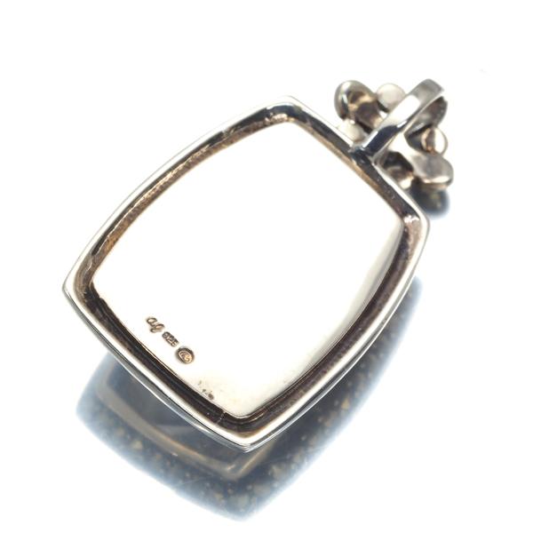 碌山 ロクザン ペンダントトップ クォーツ シェル マーカサイト