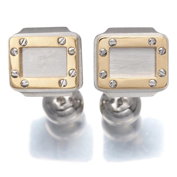 Cartier シルバー カフス　保証カード付き 注※商品説明ご覧くださいカフス すぐ届く☆ギフトに◎【カルティエ】カフス シルバー 関税込 (Cartier