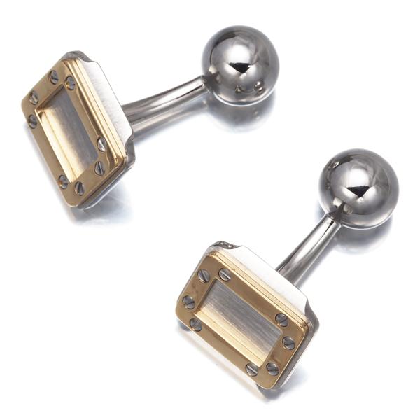 Cartier カルティエ　ビンテージカフス　ゴールド/シルバー　美品 Cartier（カルティエ） カフス サントス100 K18YG/SS BLJ 限界値下げ品