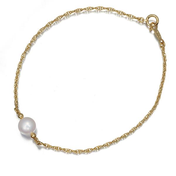 MIKIMOTO ミキモト ブレスレット パール 真珠 6.6mm K18YG BLJ MIKIMOTO ミキモト ブレスレット パール 真珠 6.6mm K18YG BLJ